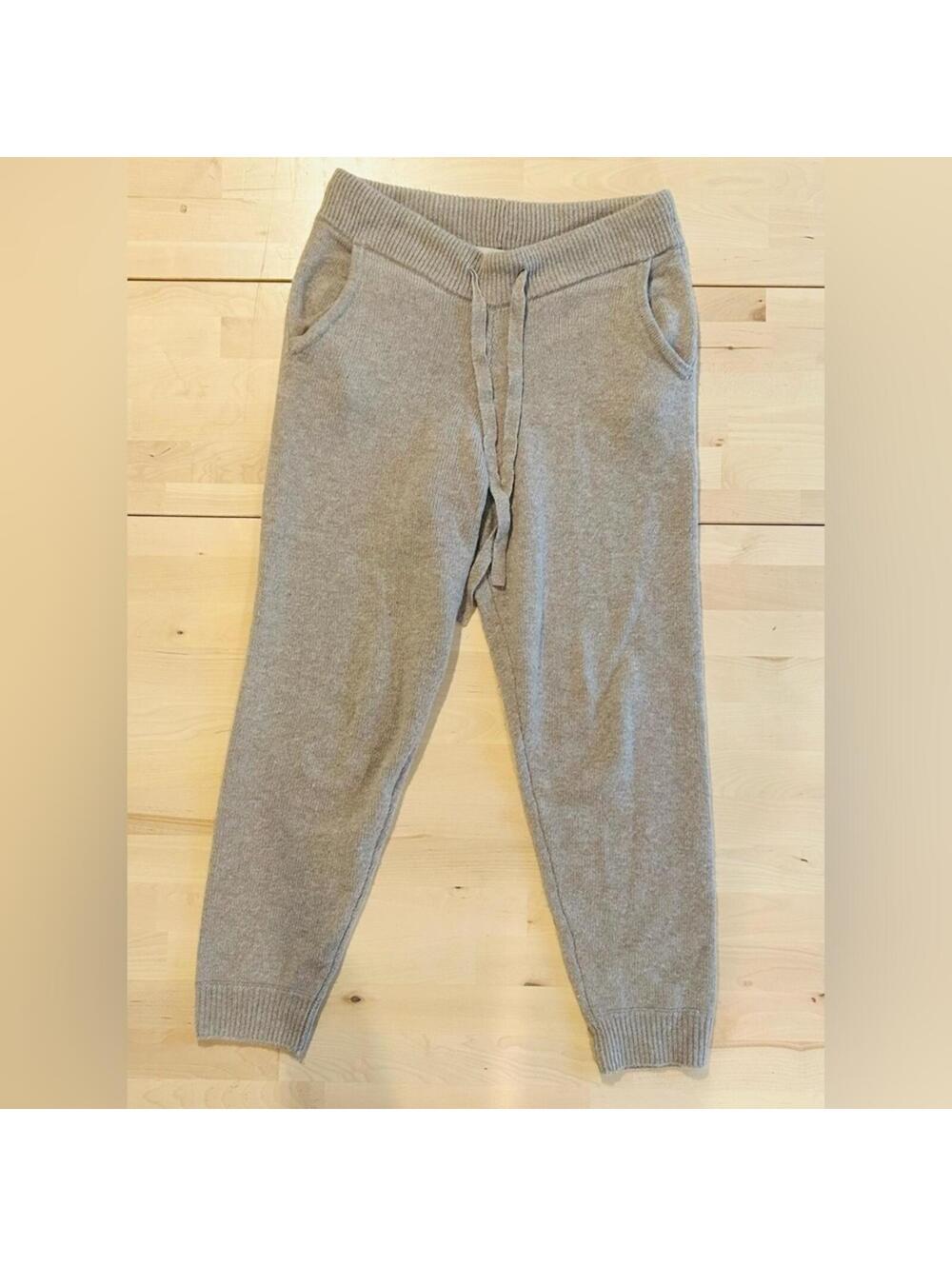 NakedCashmere 100% Cashmere Jogger Pants - Taupe - Size M